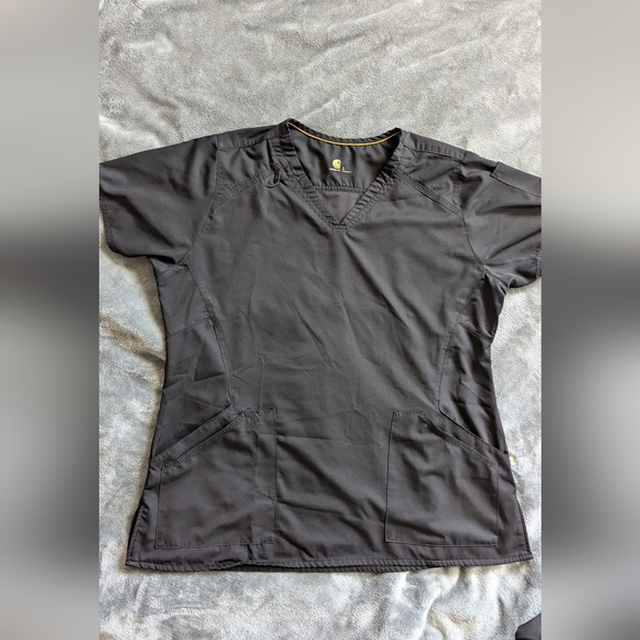 Large Black Carhartt Scrub Set- includes top and pants - Picture 6 of 8